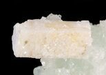Green Prehnite Crystal Cluster with Apophyllite - India #44418-1